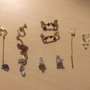 earrings clip-on for no ear piercing people